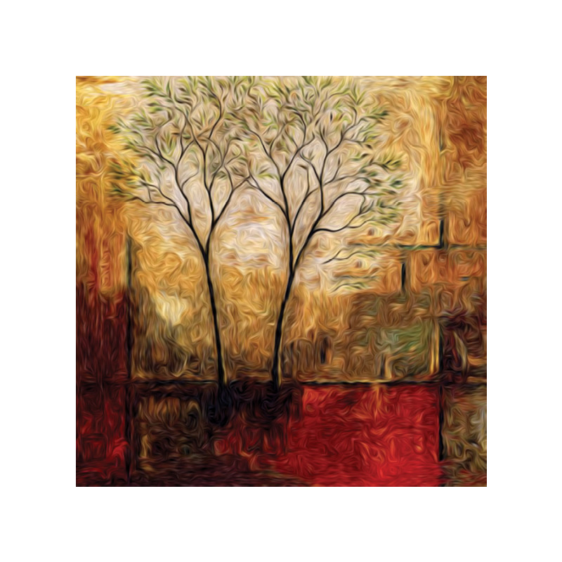 Πίνακας σε καμβά με Ζωγραφική με δέντρα